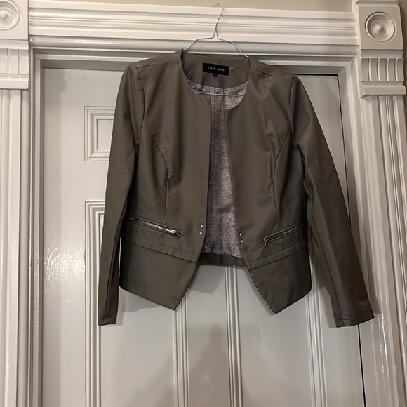 Brand New Grey Vegan Leather Jacket - Picture 6 of 6